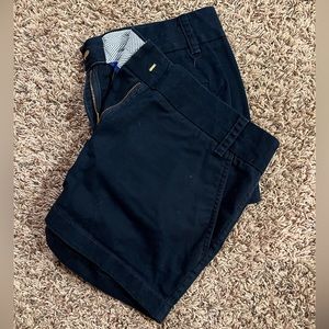 Navy J. Crew chino shorts
